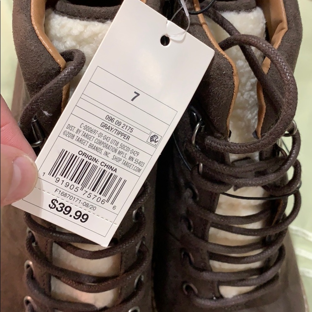 Tipper Heeled Lace-Up Boots - Dark Brown - Picture 13 of 13